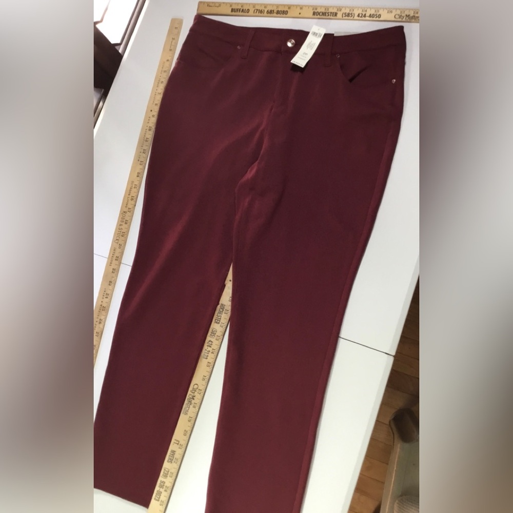 Chico's Cranberry Spice Slim Leg Pants NWT
Brand new M/L  = Chico’s size 2P